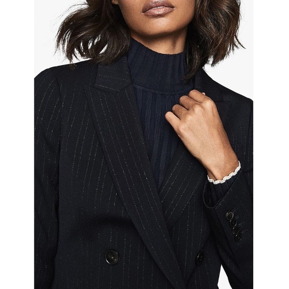✧ Reiss • Pinstripe jacket (navy blue) - Picture 2 of 7